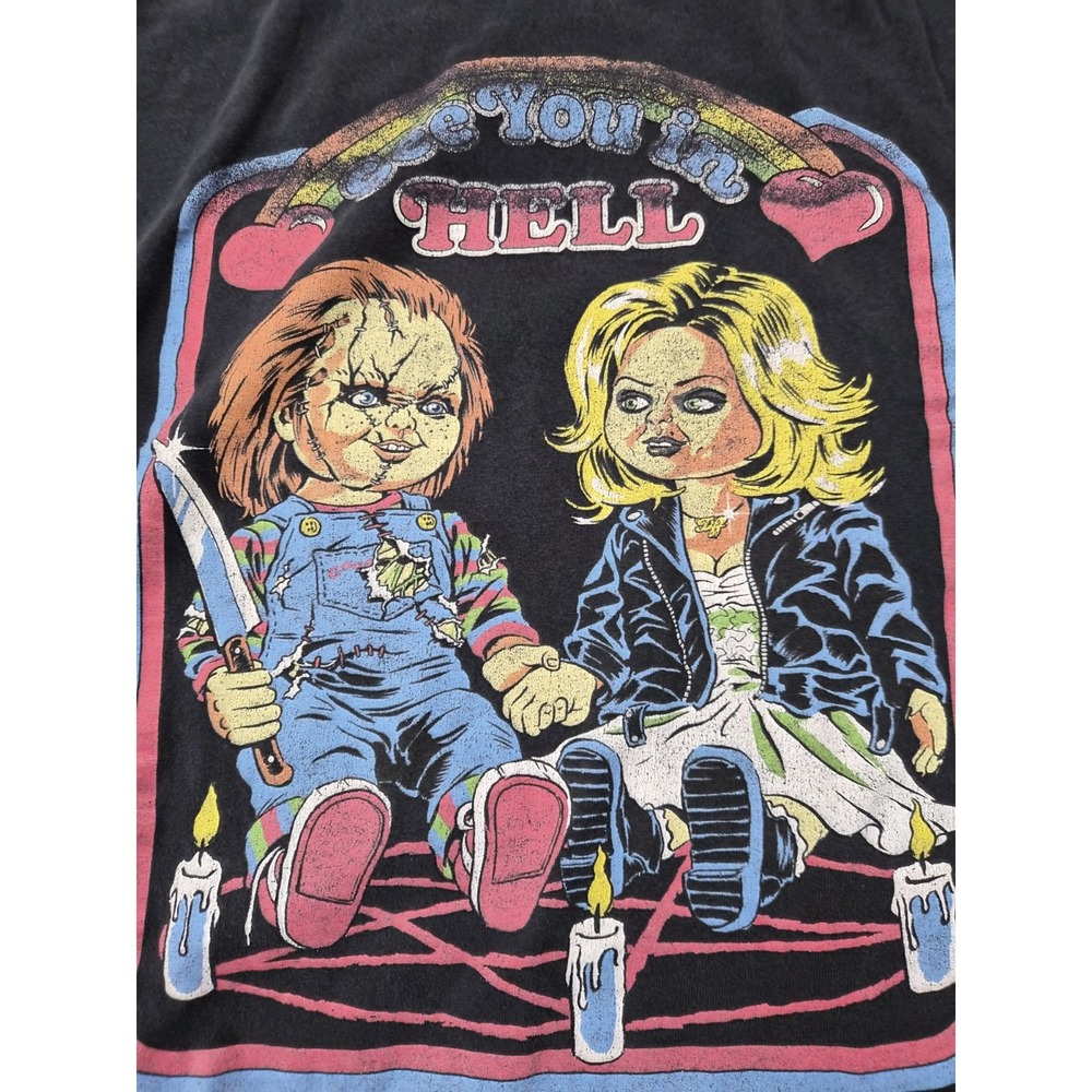 Bride Of Chucky See You In Hell Shirt Size L Horror Movie Tee Short Sleeve